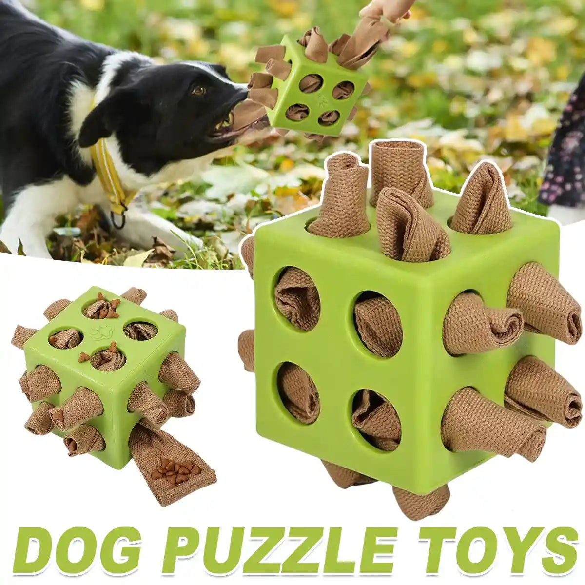 Interactive Dog Puzzle Toy Snuffle Cube