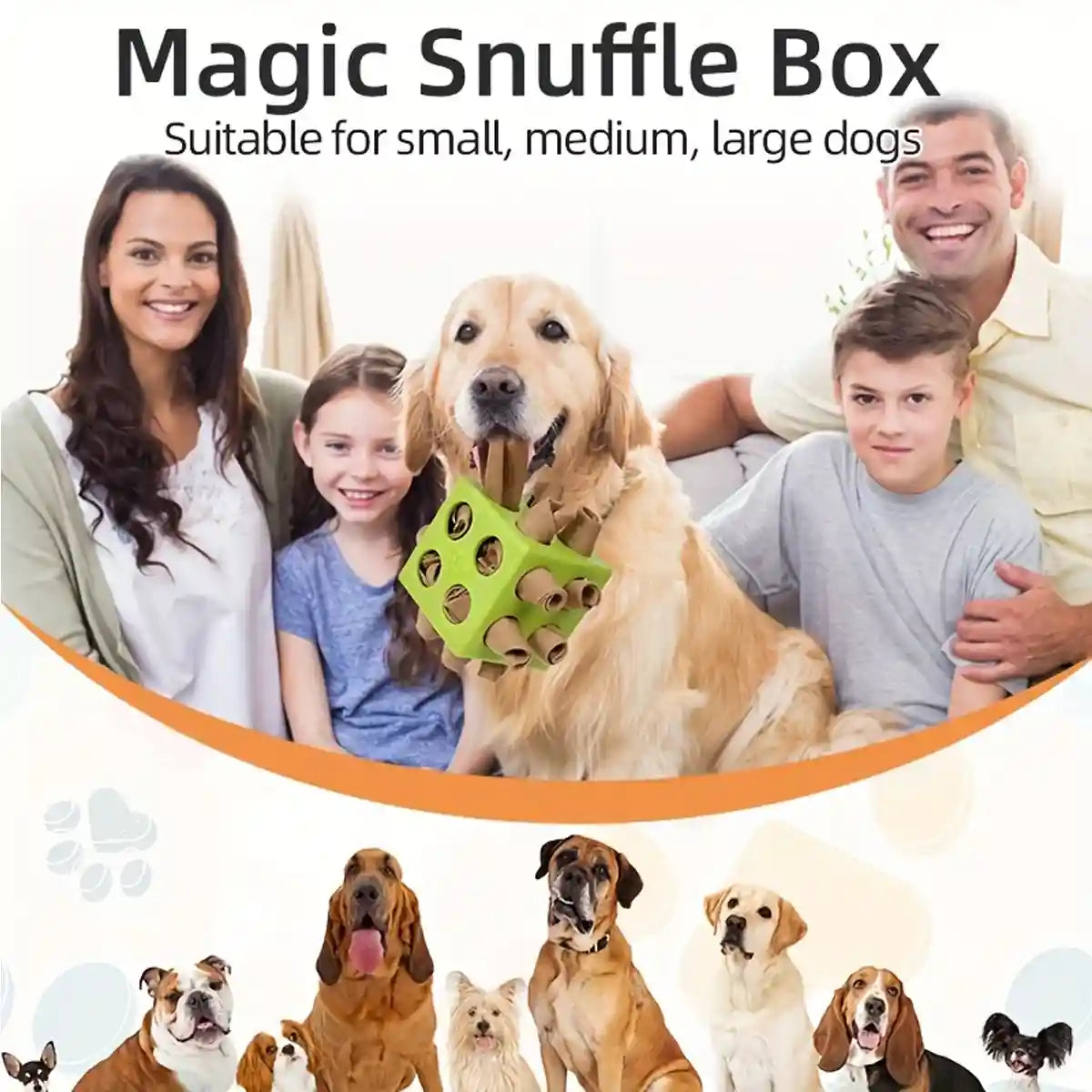 Interactive Dog Puzzle Toy Snuffle Cube