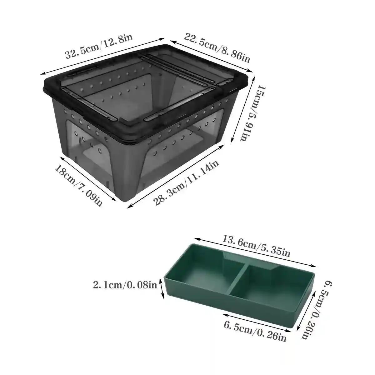 Reptile Breeding Box with Ventilation