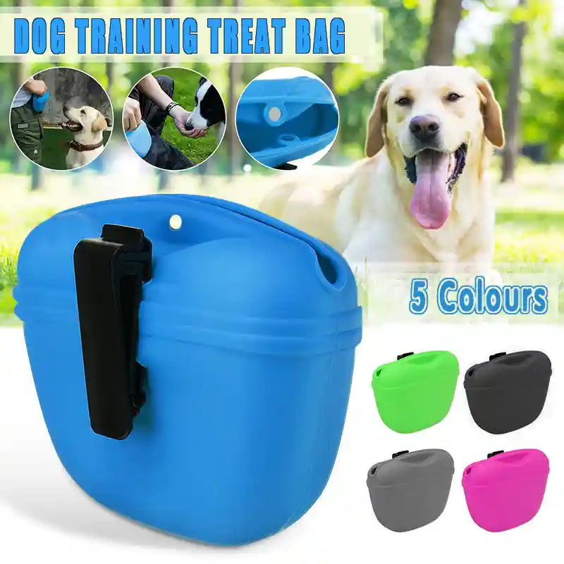 Dog Training Treat Pouch with Clip Pet Training Waist Feed Bag
