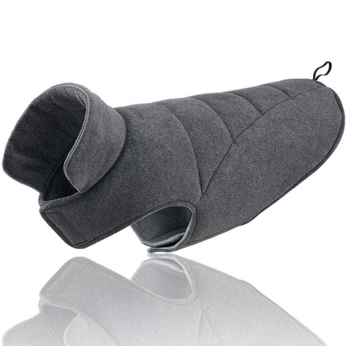 Double-Sided Fleece Dog Jacket for Winter Warmth and Comfort