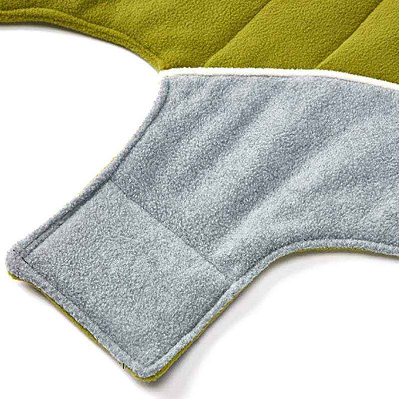 Double-Sided Fleece Dog Jacket for Winter Warmth and Comfort