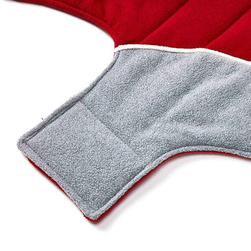 Double-Sided Fleece Dog Jacket for Winter Warmth and Comfort