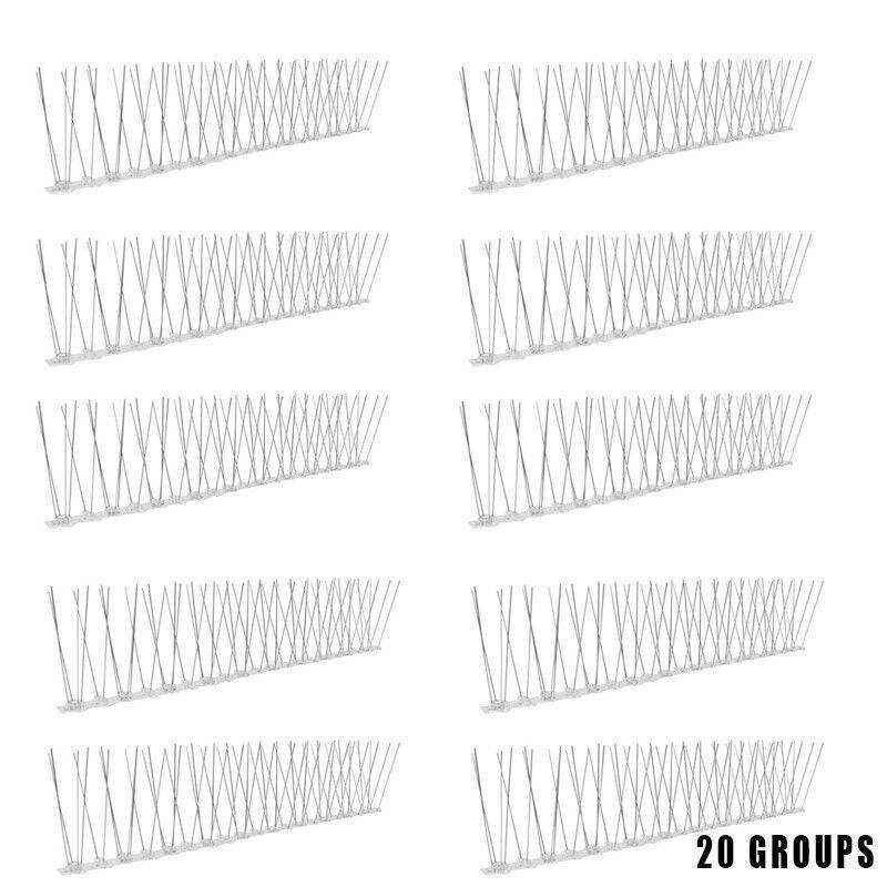 10pcs Stainless Steel Outdoor Bird Deterrent Spikes for Roof & Fence Protection