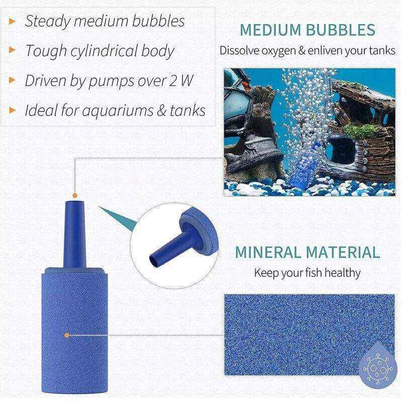Aquarium Air Stone Diffuser Efficient Aeration for Fish Tanks