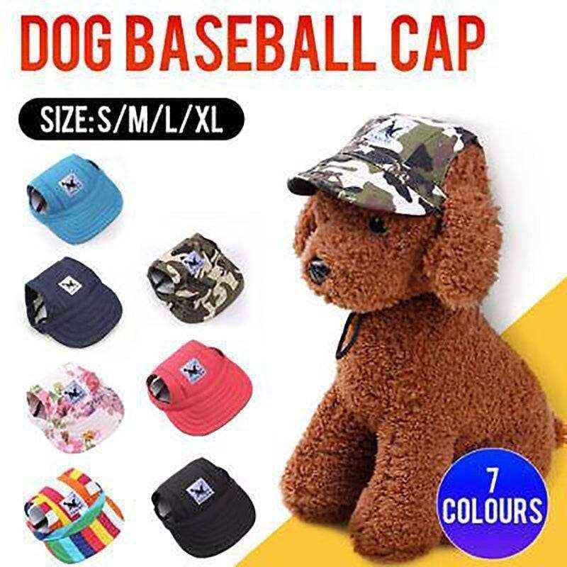 Adjustable dog sun hat made of durable canvas, perfect for UV protection during outdoor activities.