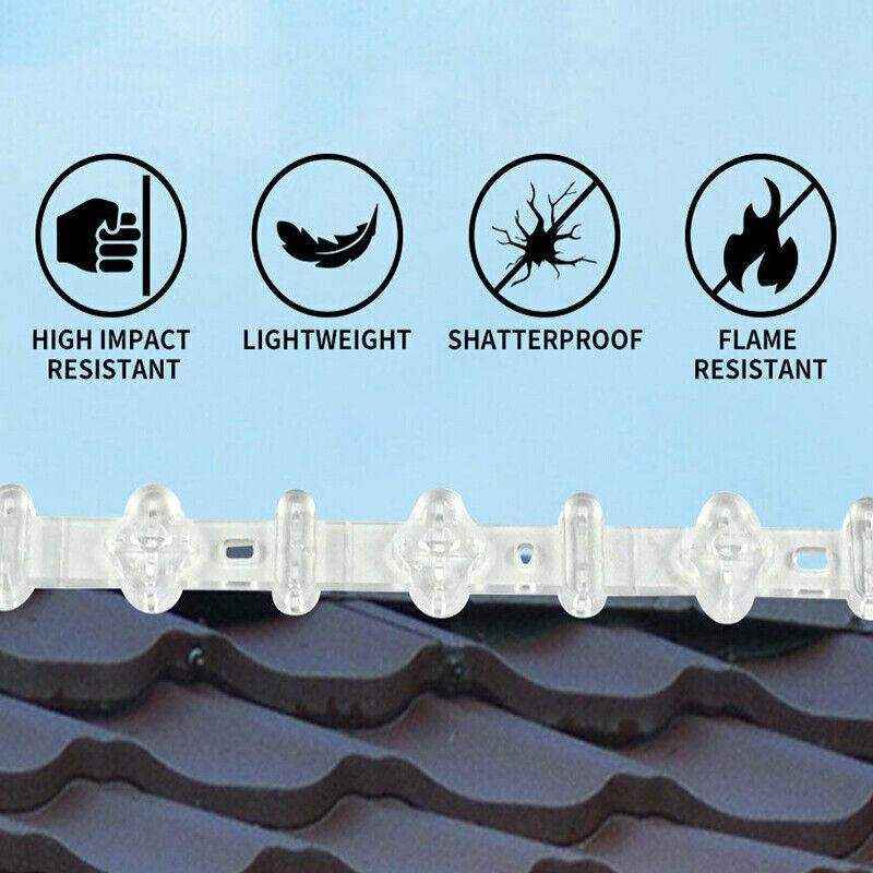 10pcs Stainless Steel Outdoor Bird Deterrent Spikes for Roof & Fence Protection
