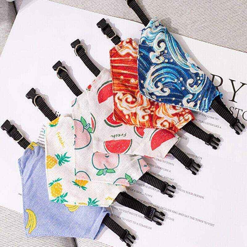 Adjustable Pet Bandana Collar with Personalised Pattern