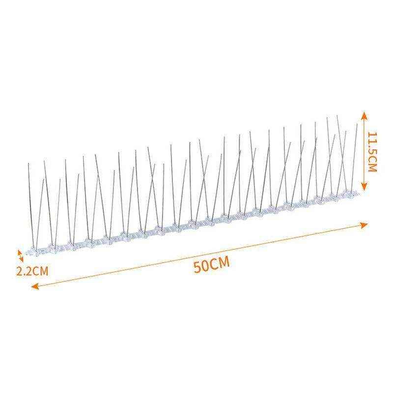 10pcs Stainless Steel Outdoor Bird Deterrent Spikes for Roof & Fence Protection