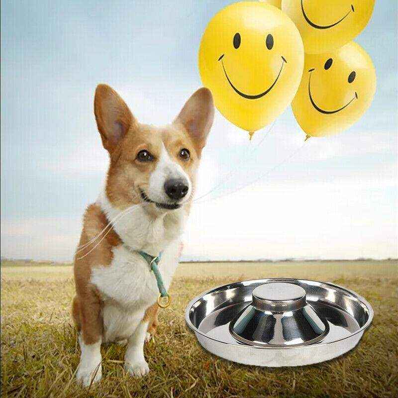 Feeder Bowl Stainless Steel Dog Bowls 26/30/34cm