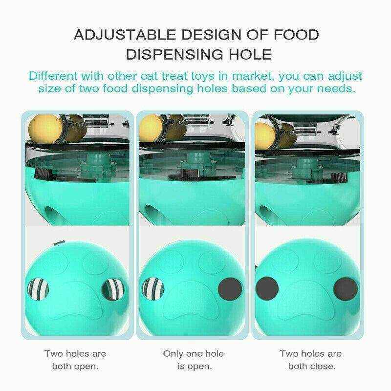 Interactive Cat Treat Ball for Self-Play and Slow Feeding