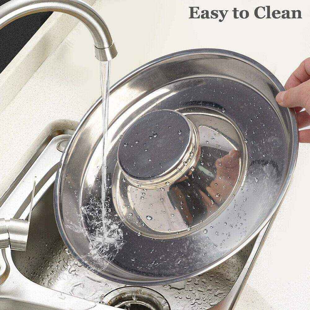 Feeder Bowl Stainless Steel Dog Bowls 26/30/34cm