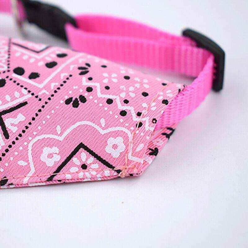 Adjustable Dog Bib Collar Stylish Pet Bandana for Small & Medium Pets