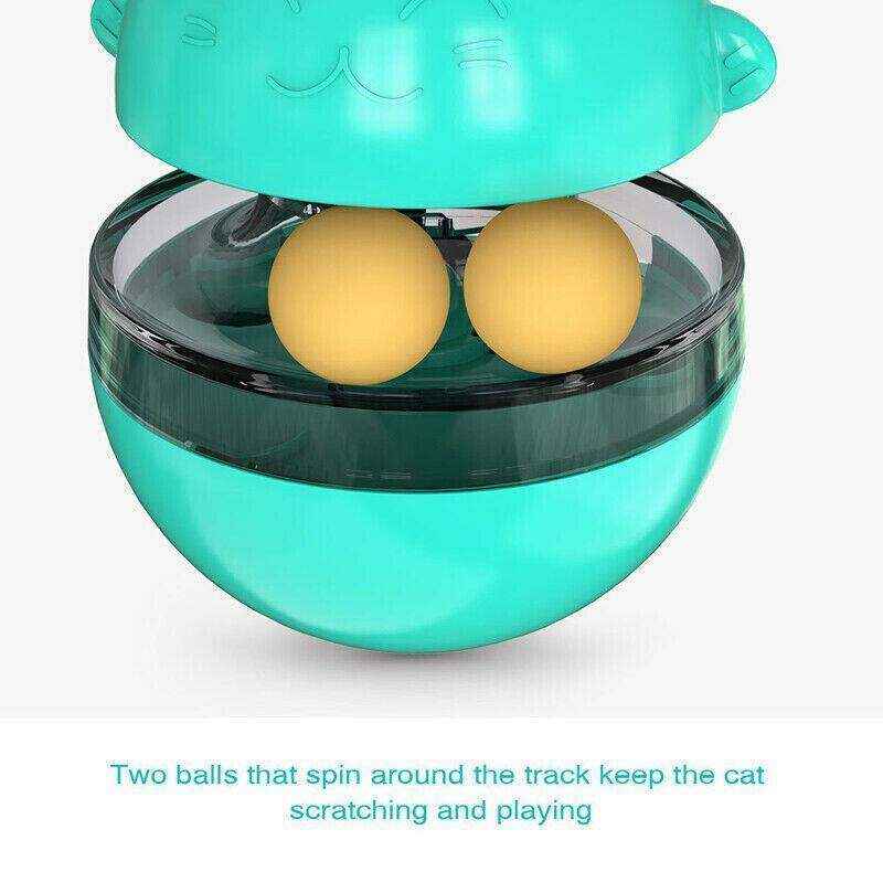 Interactive Cat Treat Ball for Self-Play and Slow Feeding