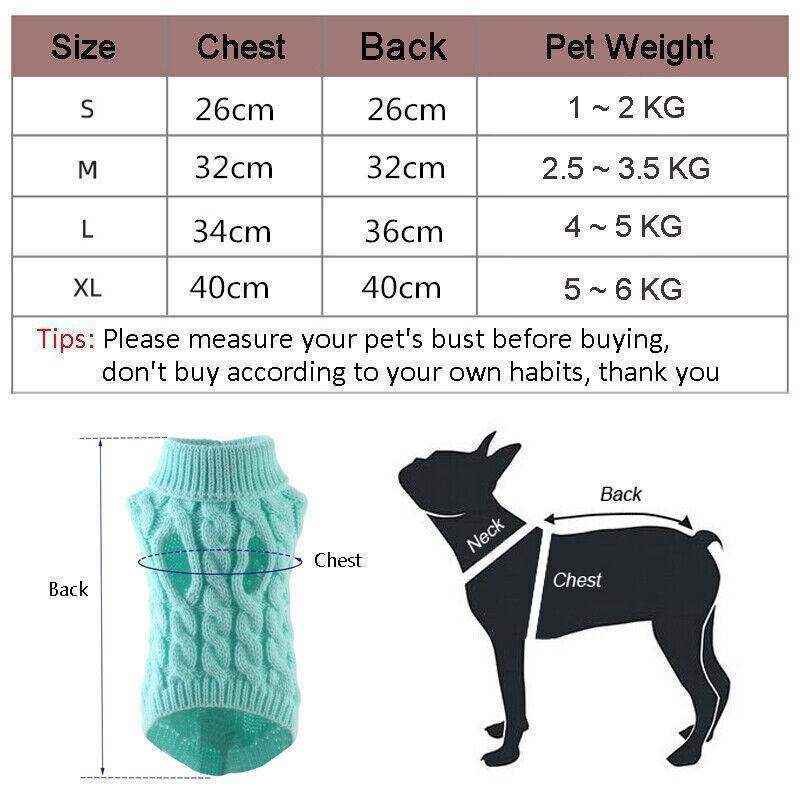 Stylish Warm Pet Dog Jumper for Winter Comfort and Seasonal Wear