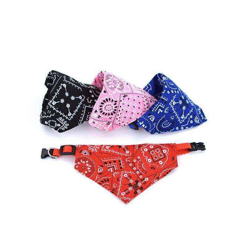 Adjustable Dog Bib Collar Stylish Pet Bandana for Small & Medium Pets