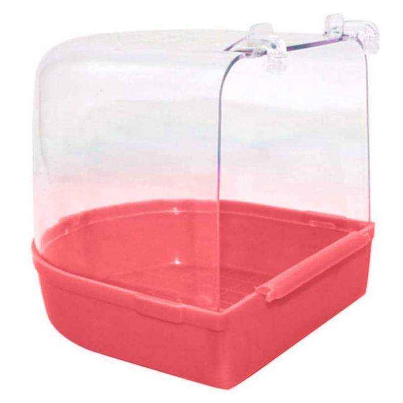 Bird Bath Tub Pet Cleaning 5 Colours 13.5*13*13cm