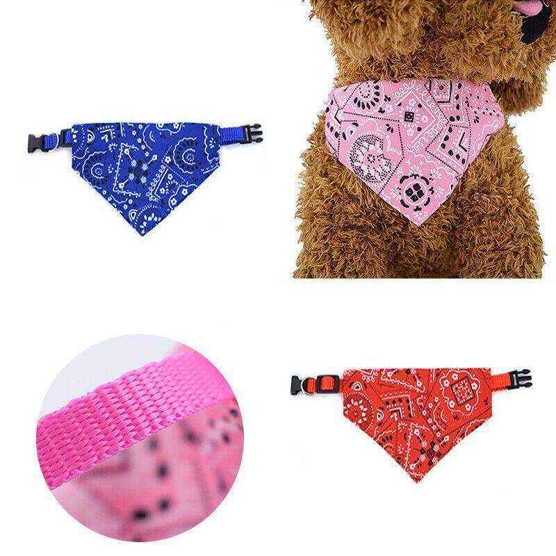 Adjustable Dog Bib Collar Stylish Pet Bandana for Small & Medium Pets
