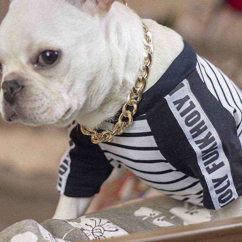 Heavy-Duty Dog Chain Collar Silver