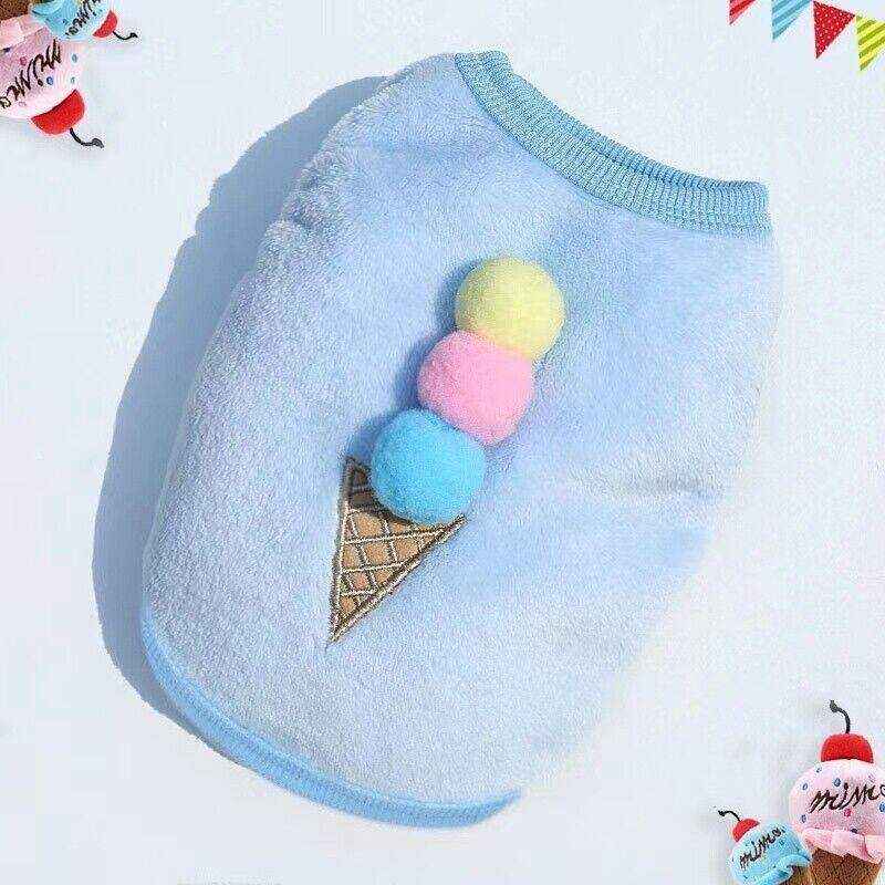 Velvet Dog Jumper Vest Soft Winter Outfit for Stylish Pets