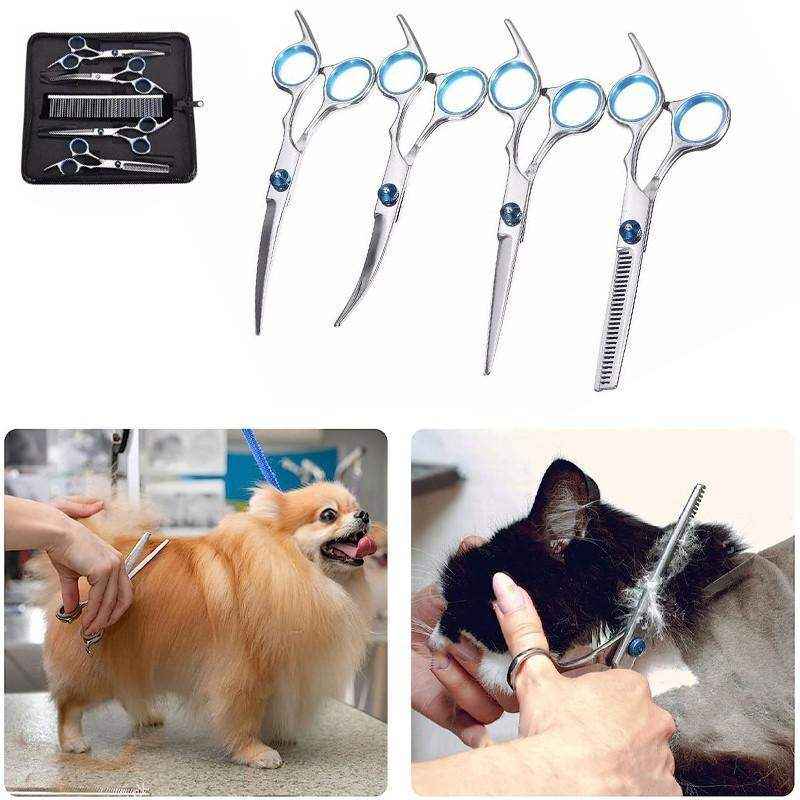 6â Pet Grooming Scissors Set 7pcs