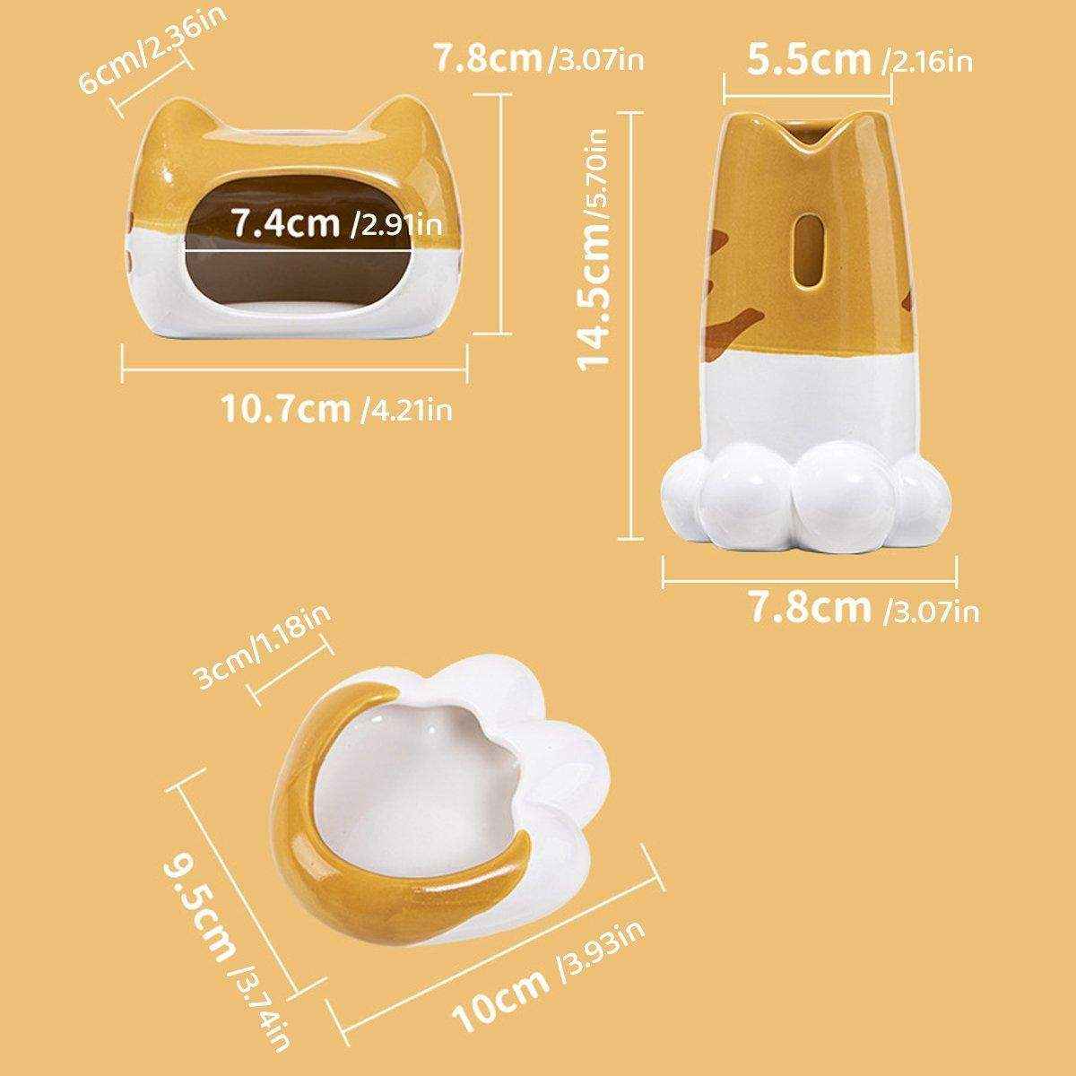 Hamster Porcelain Nest Escape House Golden Bear Tiger Head Porcelain Bowl Tiger Claw Water Bottle