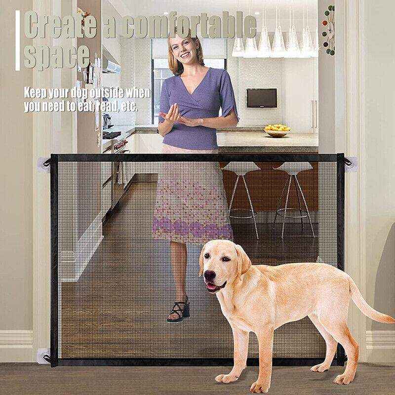 Dog Pet Gate Mesh Safe Fence Barrier Guard Stair Enclosure Baby Puppy Safety Net