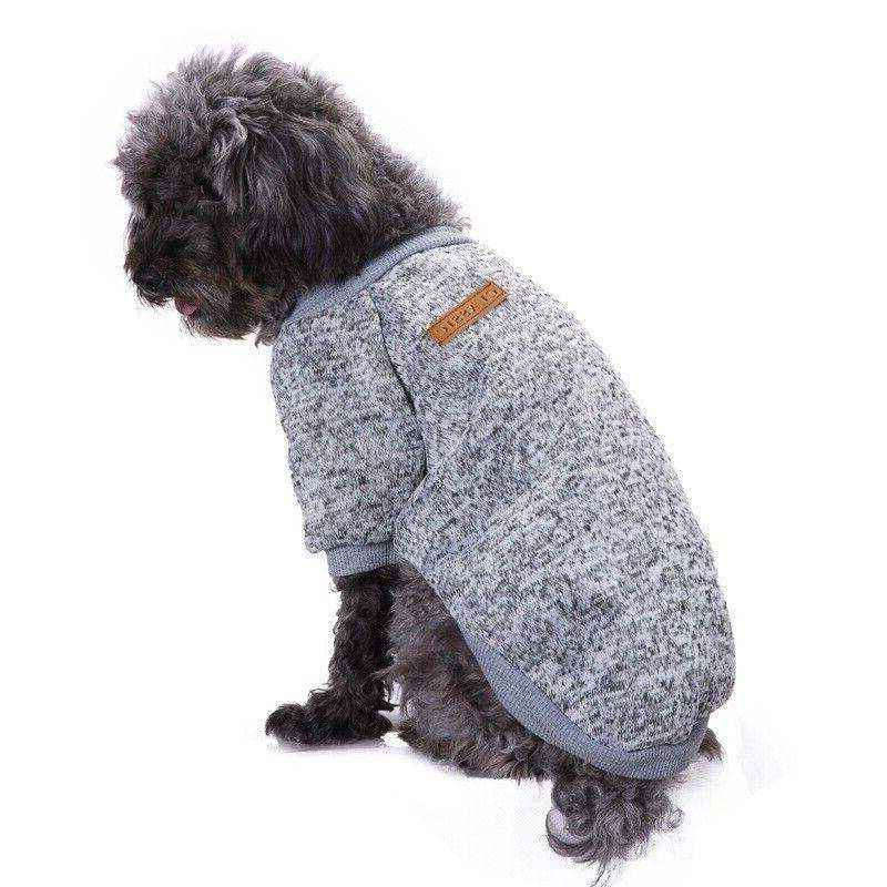 Winter Comfort Dog Jumper with Knitted Design and Colour Options