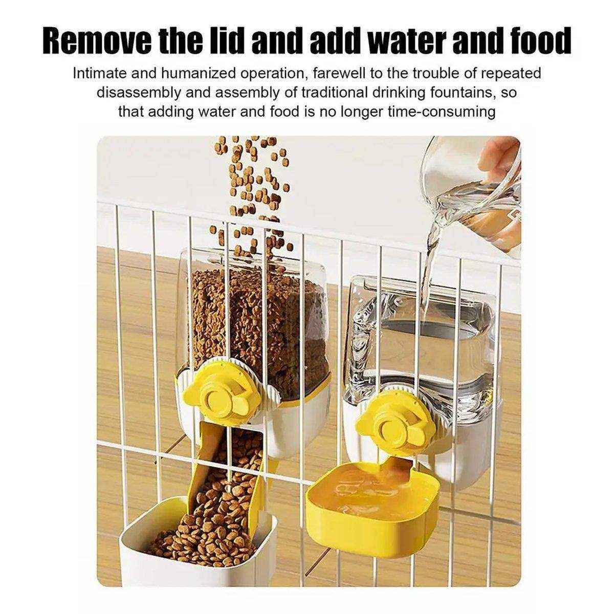 Automatic Pet Hanging Water and Food Feeder | Convenient & Durable