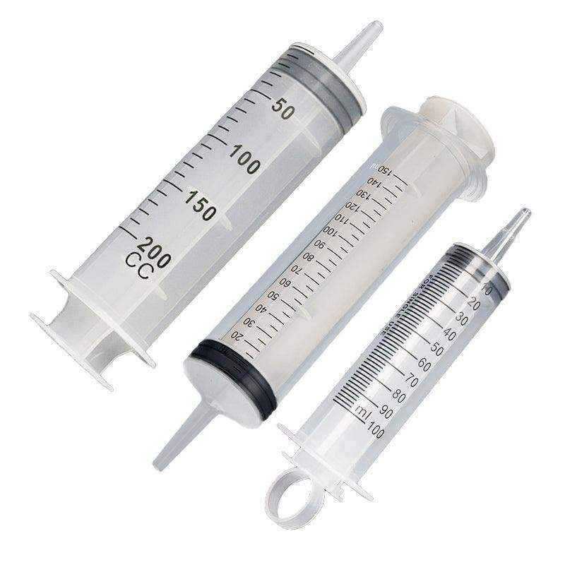 100-200ML Reusable Big Large Plastic Hydroponics Nutrient Measuring Syringe