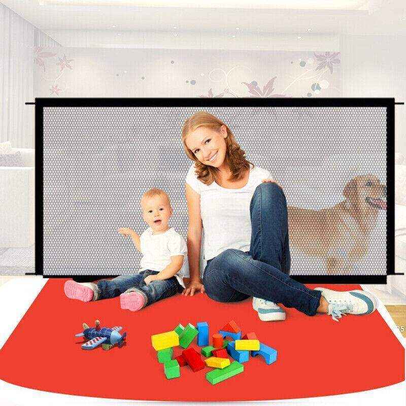Dog Pet Gate Mesh Safe Fence Barrier Guard Stair Enclosure Baby Puppy Safety Net
