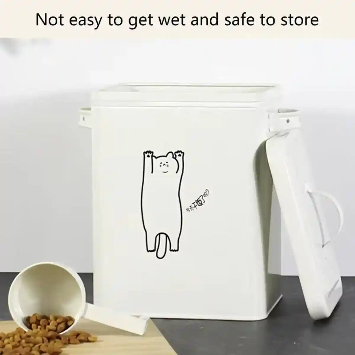 Pet Food Storage Container with Measuring Scoop 6L