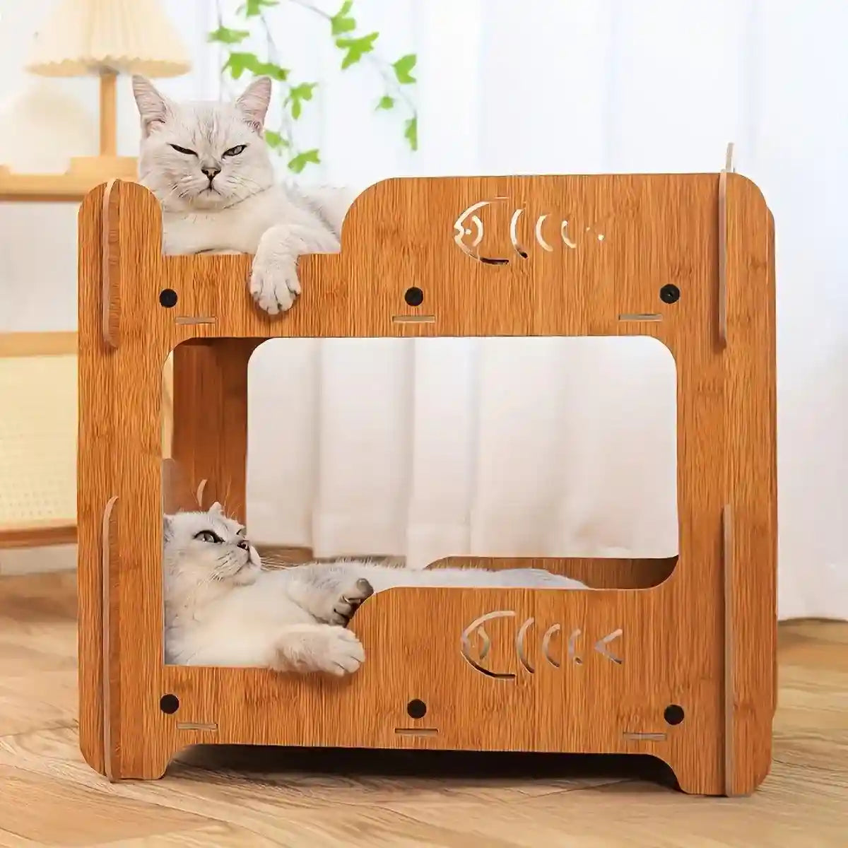 Double-Layer Cat Scratch Board & Nest Durable Scratching Post for Cats