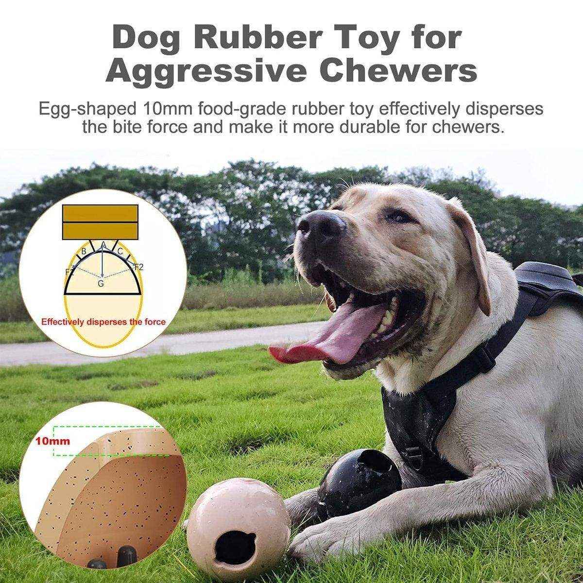Licking Dog Gnawing Toy Slow Feeder Dinosaur Eggs Interactive Slow Food Dog Toy