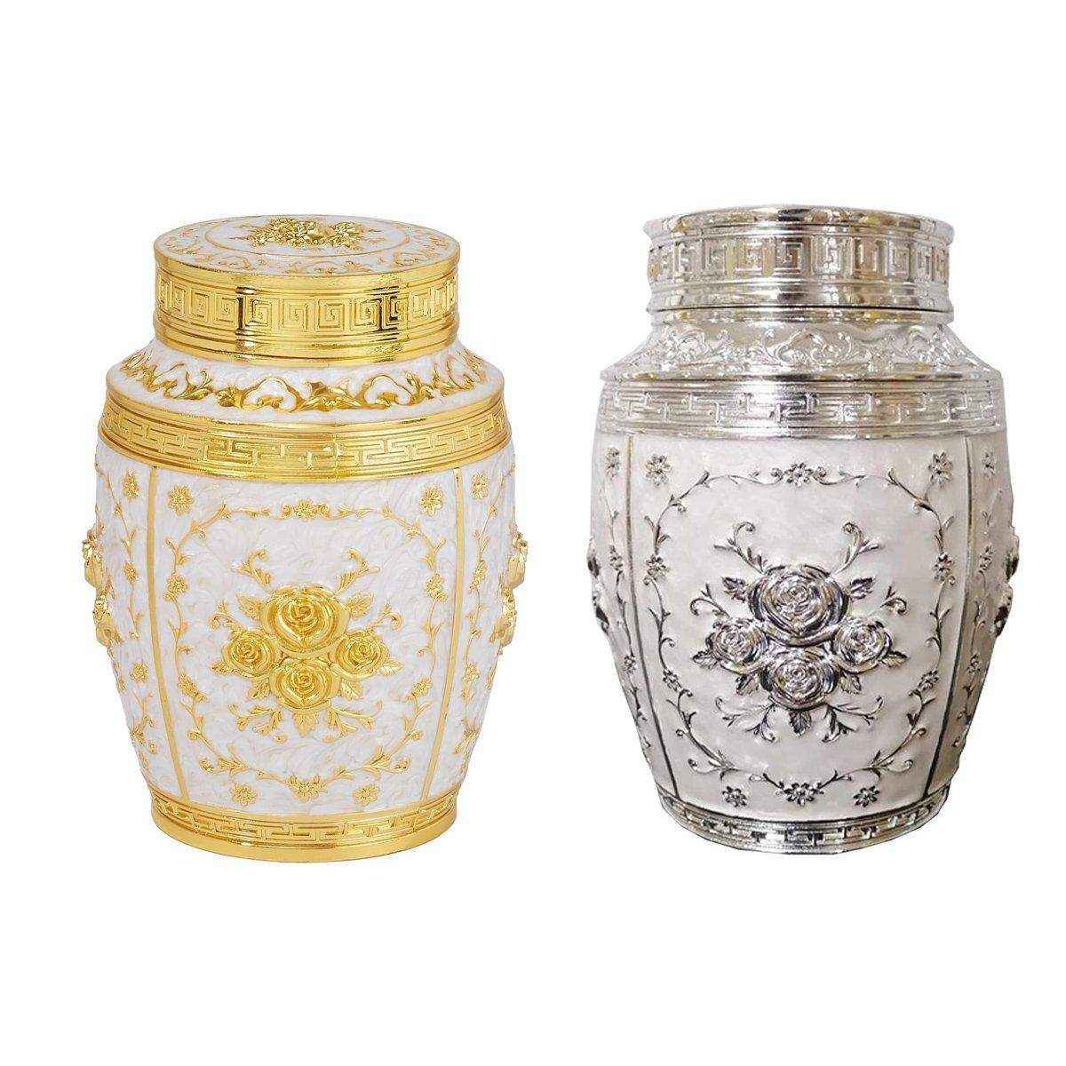 Elegant Sealed Memorial Urn Durable Alloy Keepsake Container