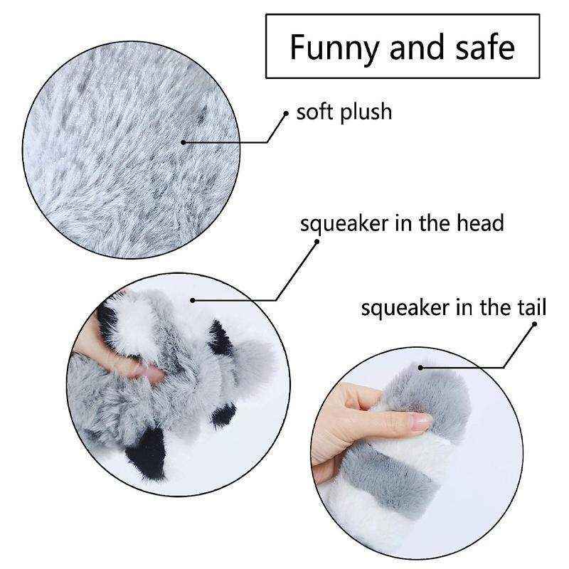 Durable Plush Dog Toy with Squeaky Feature for Medium Breeds 45 cm