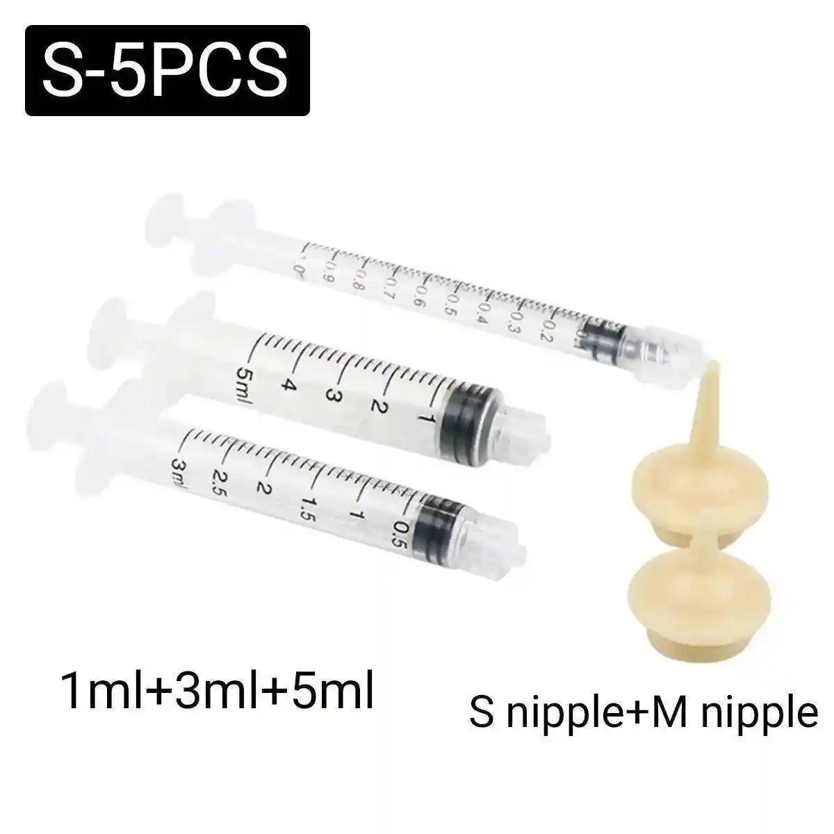 Kitten Puppy Pet Feeding Syringe Feeder Cat Dog Nursing Bottle with Pacifier