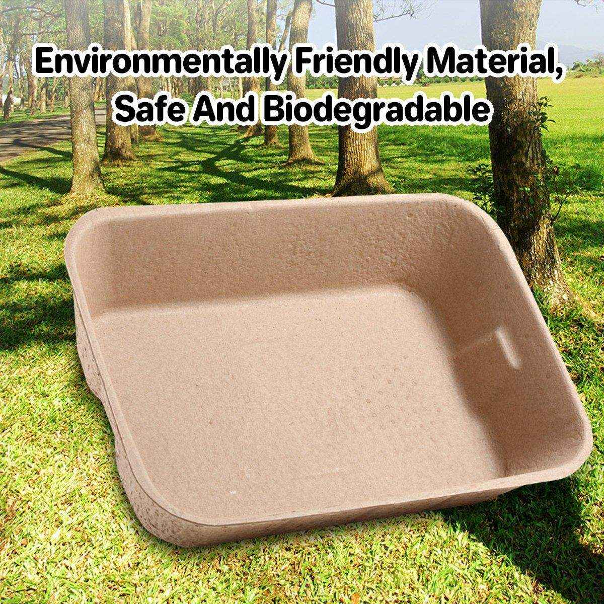 Eco-Friendly Disposable Cat Litter Trays Biodegradable Travel Solution