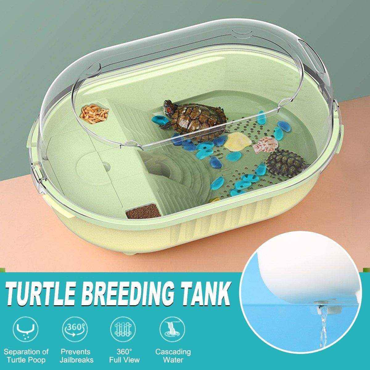 Special Tortoise Tank for Household Use Small Plastic Imitation Climbing Table with Sunstand