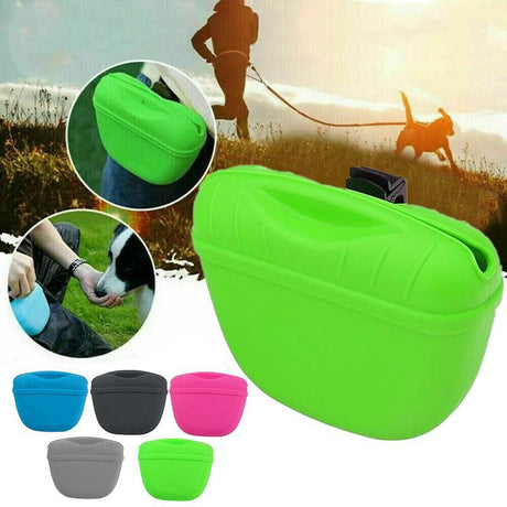 Dog Training Treat Pouch with Clip: Pet Training Waist Feed Bag