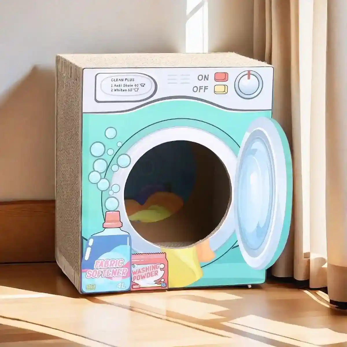 Two-Layer Cat House with Scratch Board Durable & Spacious Design