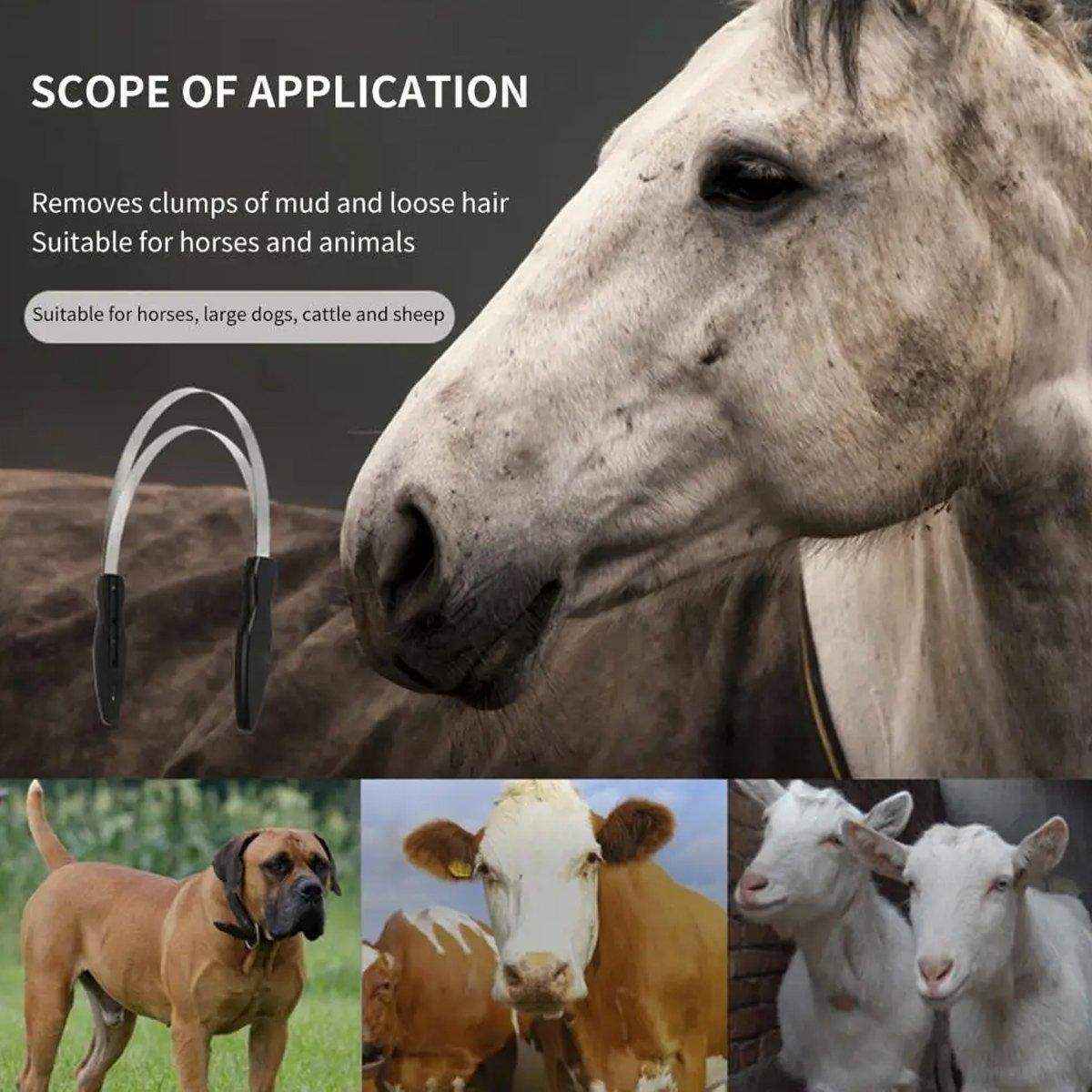 Effective Horse Shedding Blade for Grooming Loose Hair & Dirt Removal