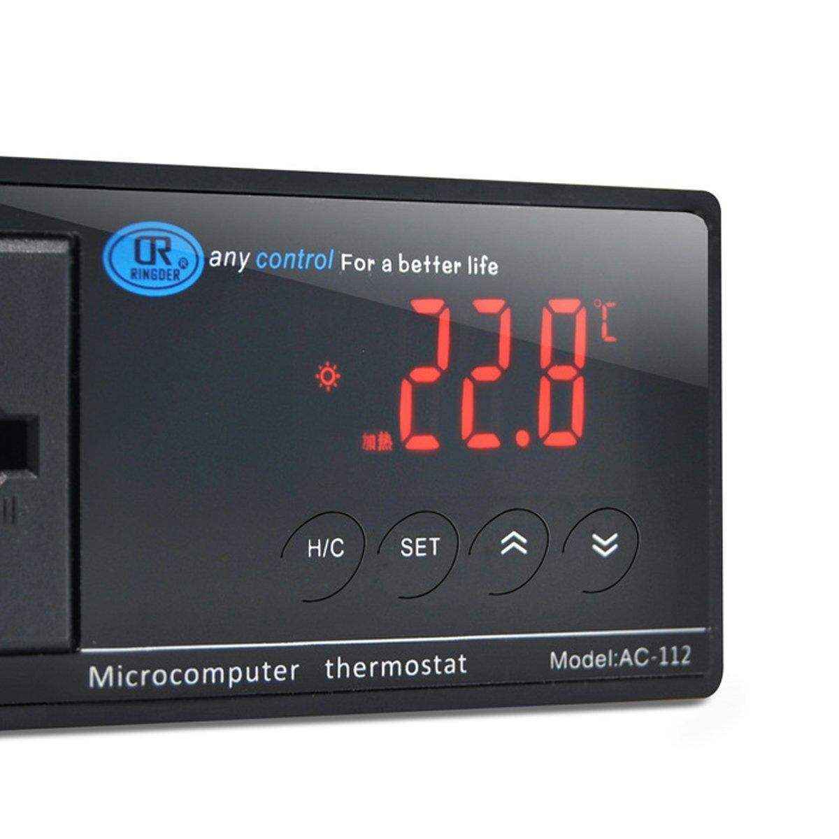 Reliable Aquarium Temperature Controllers with Dual Socket and Digital Display
