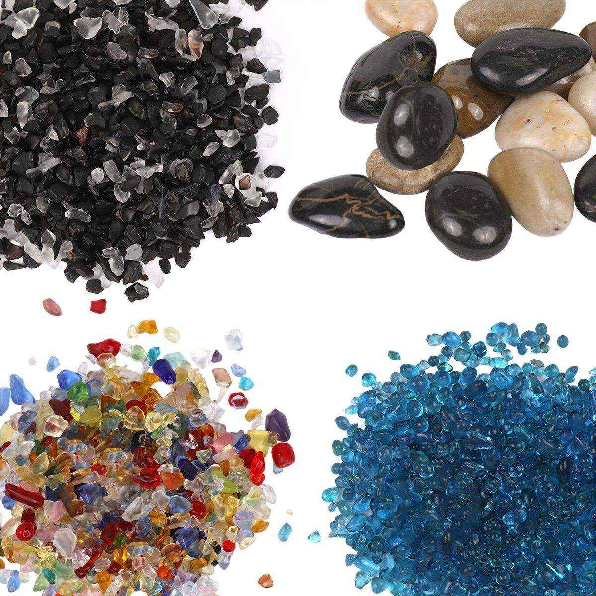 Fish Tank Bottom Sand Decorative Aquarium Stones for Freshwater & Saltwater