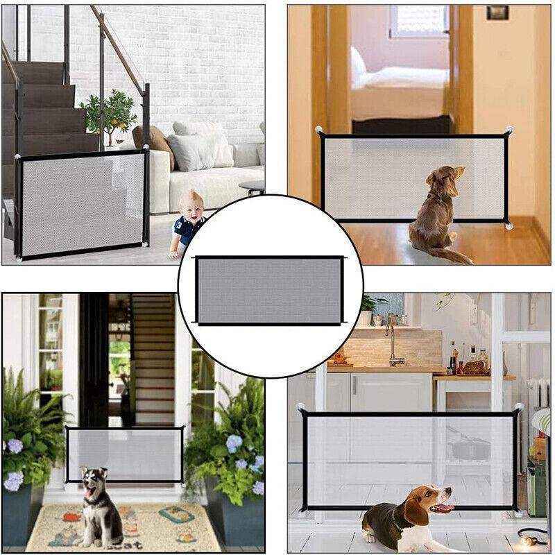 Dog Pet Gate Mesh Safe Fence Barrier Guard Stair Enclosure Baby Puppy Safety Net