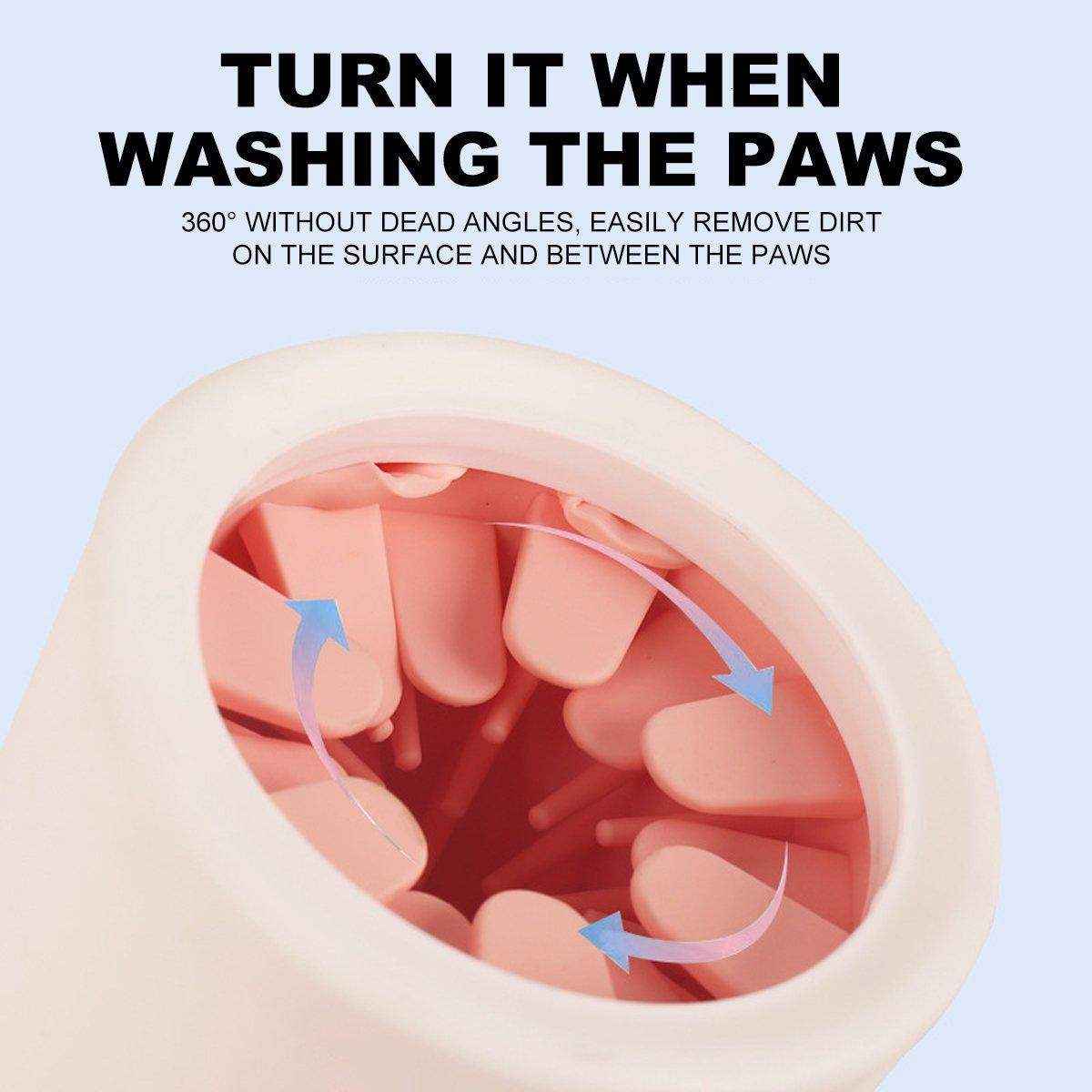 Pet Foot Washing Cup Cat Automatic Paw Washing Foot Cleaning Cup