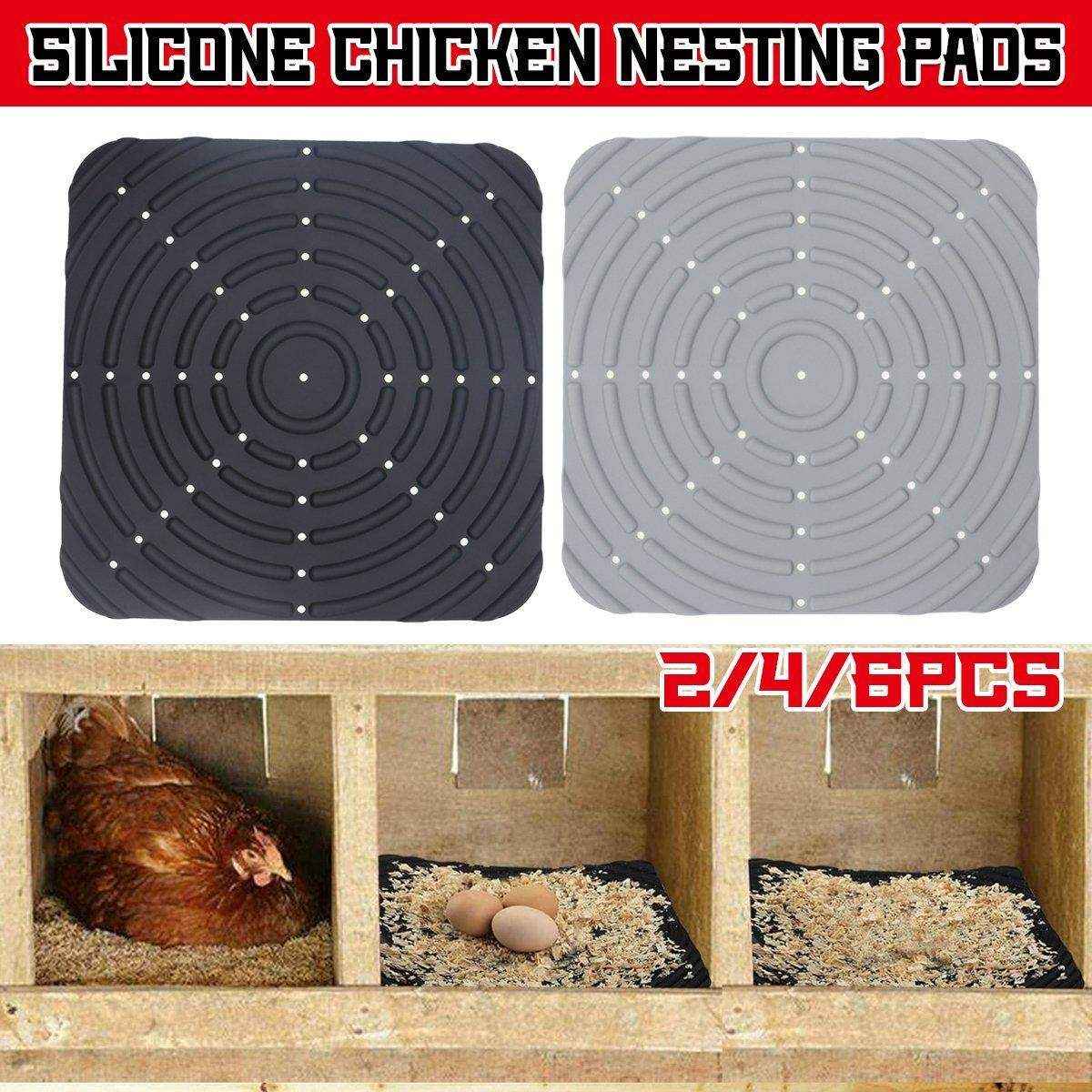 Washable Chicken Nest Pad, Durable Silicone Nesting Mat for Egg Protection
