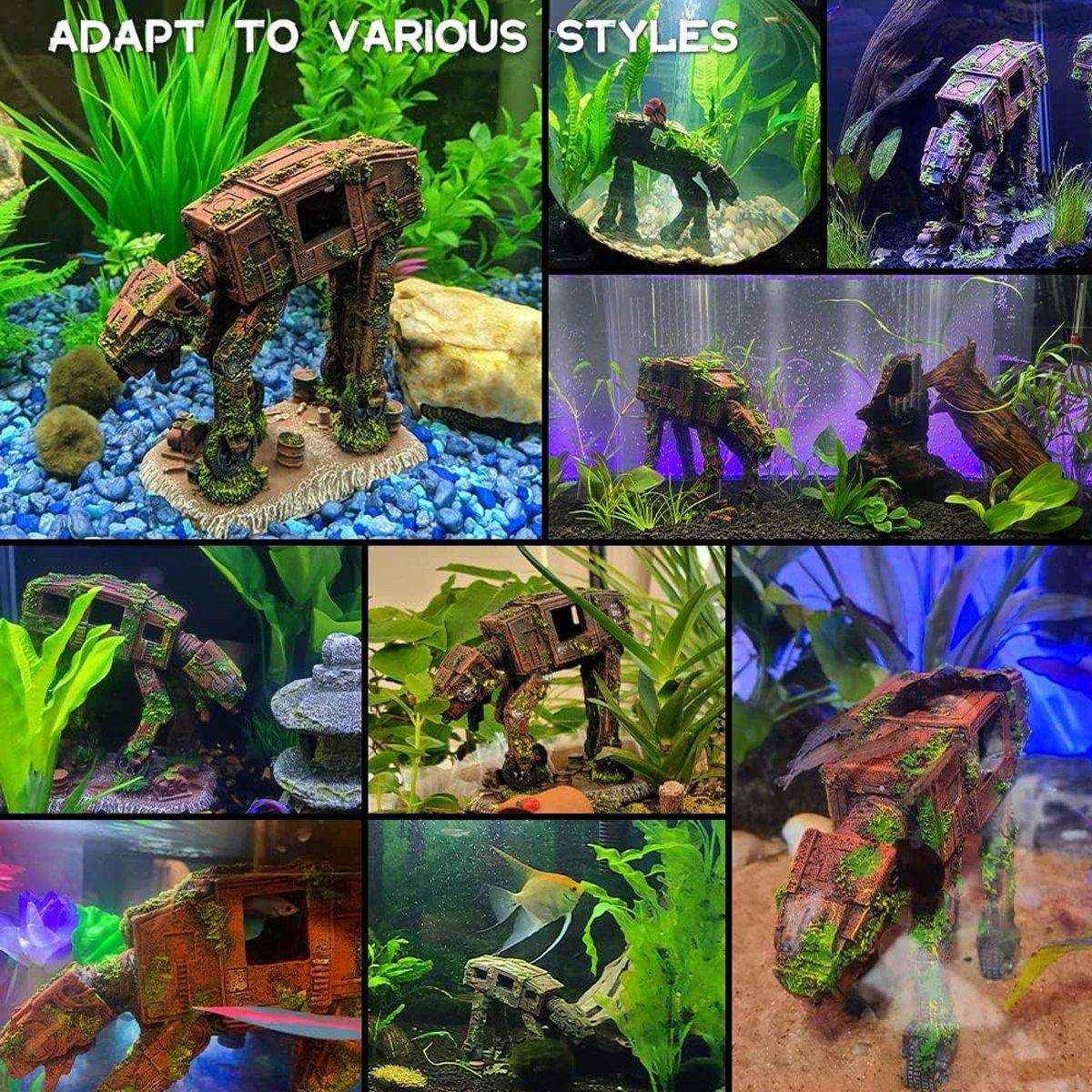 Transformers Robot Dog Aquarium Ornament
