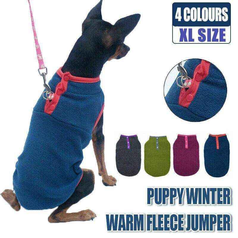 Soft fleece dog jumper for winter