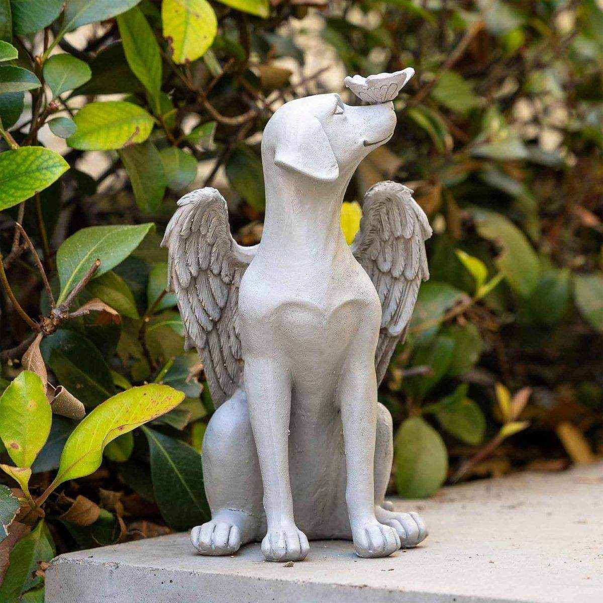 Creative Angel Dog Resin Ornaments Pet Souvenirs Angel Wings